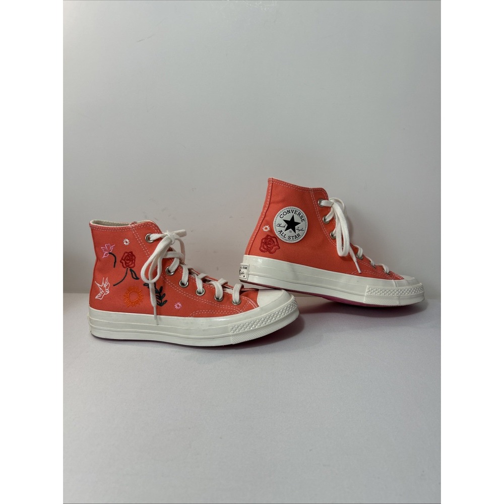 Converse Chuck 70 Pink High Top Summer Embroidery A10820C Watermelon Slushy 7.5